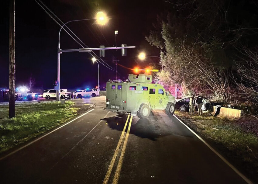 Clark County Sheriff’s Office deputies arrested an armed carjacking suspect after a pursuit ended after a crash at the intersection of Northeast 179th Street and Northeast 15th Avenue.