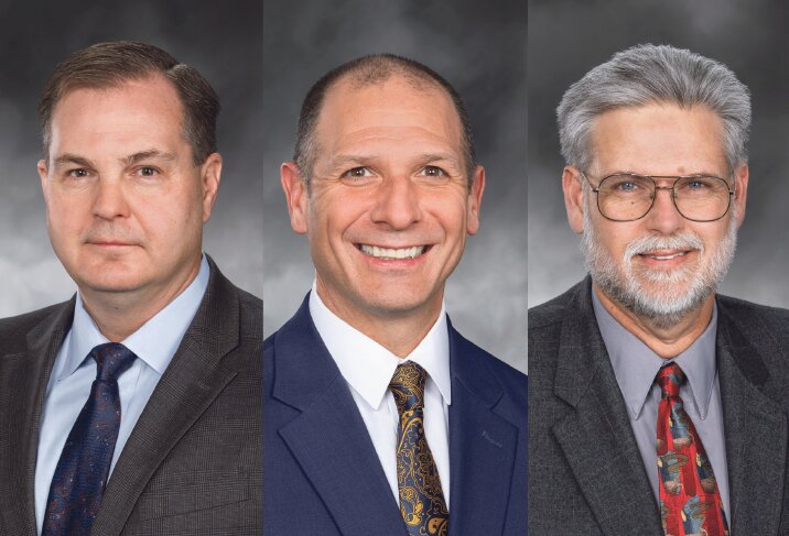From left, state Sen. John Braun, R-Centralia, and state Reps. Peter Abbarno, R-Centralia, and Ed Orcutt, R-Kalama.