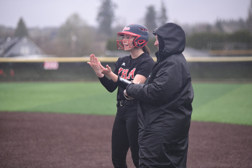 Yelm High School's softball team defeated the Olympia Bears 18-4 on Thursday, March 20.