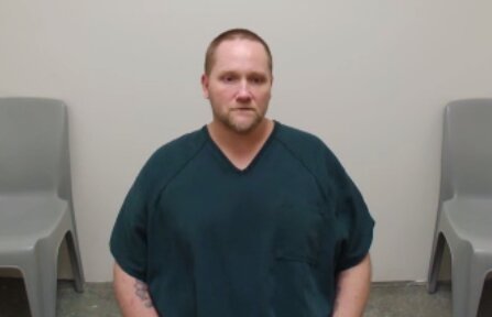 Jeffrey Scott Coolidge, 47, of Tacoma, appears in Lewis County Superior Court on Wednesday, March 26. His hearing was delayed to Thursday, March 27, due to the absence of his attorney.