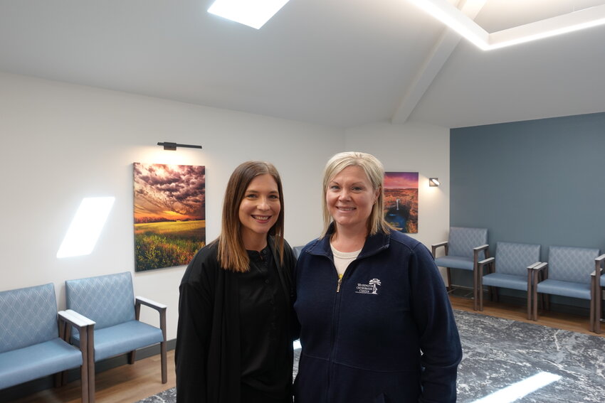 Caitlyn Patterson, left, and Brandy Epling are pictured at Washington Orthopaedic Center.