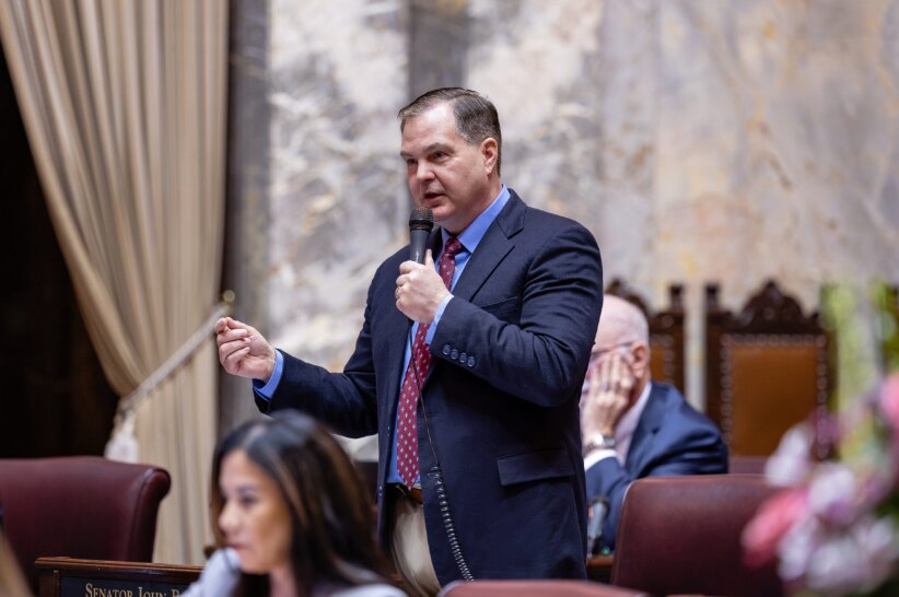 Sen. John Braun of Centralia serves the 20th Legislative District, which spans parts of four counties from Yelm to Vancouver. He became Senate Republican leader in 2020.
