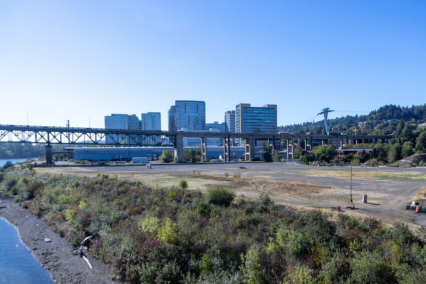Zidell Yards, the proposed ballpark site along the Willamette River on Portland