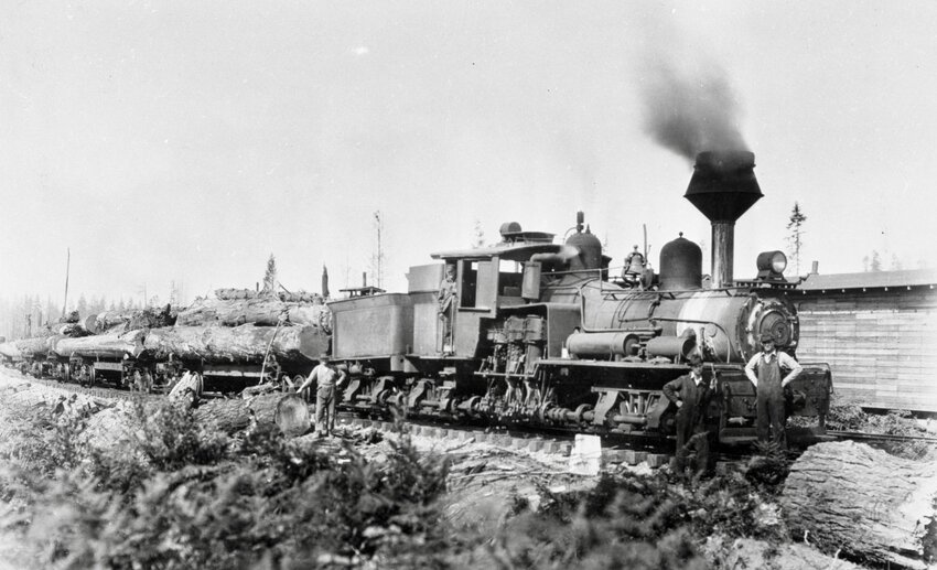 "Eastern Railway, Lumber Firm Was Once Biggest: Organized in 1903, the Eastern Railway and Lumber Company of Centralia reigned as an industrial landmark for nearly 40 years. During its heyday, it was one of the largest mill operations in the state although by the time it was destroyed by fire in the fall of 1939, much of its equipment had become outdated in comparison to the mill giants that had sprung up at Longview, Everett, and Grays Harbor. The record is not entirely clear, but the location was first by the Ballard and Bond mill, built about 1888 and one of Lewis County's early mills. It operated until 1903, when F. B. Hubbard purchased the plant with the assistance of eastern capital. He enlarged its operations and gave it the name it carried for almost 40 years. The Eastern became Centralia's largest payroll, employing more than 500 men at one time. The Eastern firm. also acquired what was the H. H. Martin Lumber Co., and named it the Western Mill. It was located northwest of the Eastern plant and on the west side of the mainline Northern Pacific railroad tracks. For a short time, both plants combined their railway and logging operations, giving jobs to about 1,000 men. Mention history of the Eastern Railway and Lumber Co., and in most of it is Sam Agnew, who rose from foreman to be its general manager and owner of the principal amount of its stock. The Eastern also figured in the history of Centralia's municipal light system. In the middle 1920s, the city and the Puget Sound Power and Light Co., which supplied the city-owned system, tangled over a raise in power rates. Under a corporation arrangement, the mill firm built large generators at the Western Mill, coupled them with the mill's generators and provided power for the city. The arrangement lasted for about 10 years, when the city utility entered its hydroelectric project on the Nisqually River near Yelm. When the Eastern was lost in the fire, Sam Agnew headed an organization to lease the Western properties from the Eastern corporation. That was the S. A. Agnew Lumber Co., which continued production until the 1950s. By 1965, the plant equipment was sold off and work started to remove the mill's structures. Mr. Agnew, with more than 70 years in the industry, died in 1965, He was 86 and regarded as one of the Northwest's last lumber kings." — originally published by The Daily Chronicle on Oct. 10, 1966