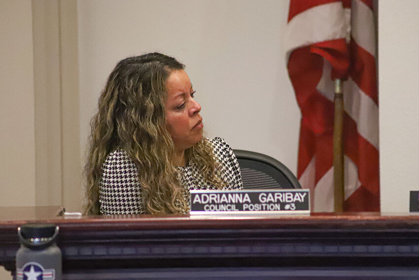 Centralia City Councilor Adrianna Garibay advocates for the community to help the Hispanic community feel safe during a council meeting at Centralia City Hall on Tuesday, June 10.