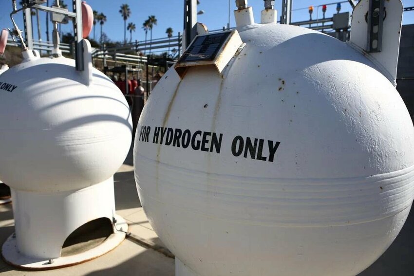 A hydrogen refueling station at Camp Pendleton, Calif., on Dec. 29, 2015.
