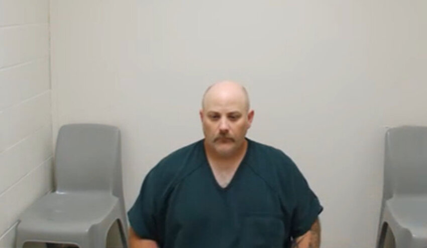 Nick Flemetis, 41, of Centralia, appears in Lewis County Superior Court on Monday, June 23.
