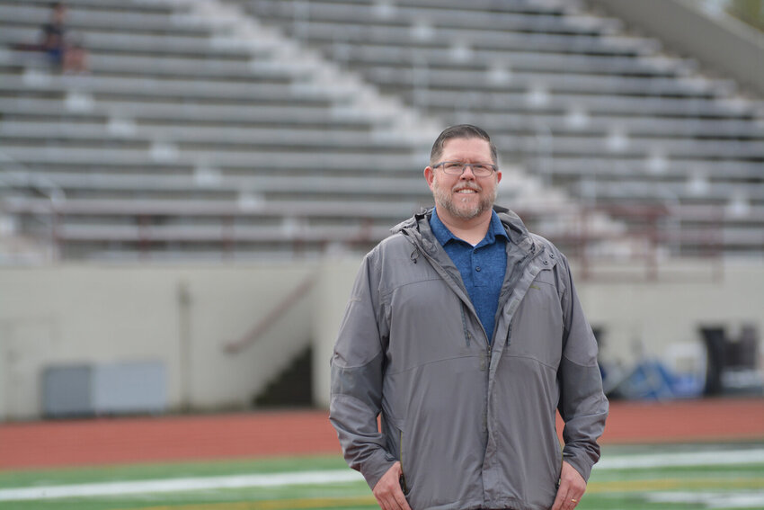 Former Yelm High School athletic director, Rob Hill, soaks in the environment at Husky Stadium prior to YHS football's 3A state championship matchup with Bellevue in December of 2023.