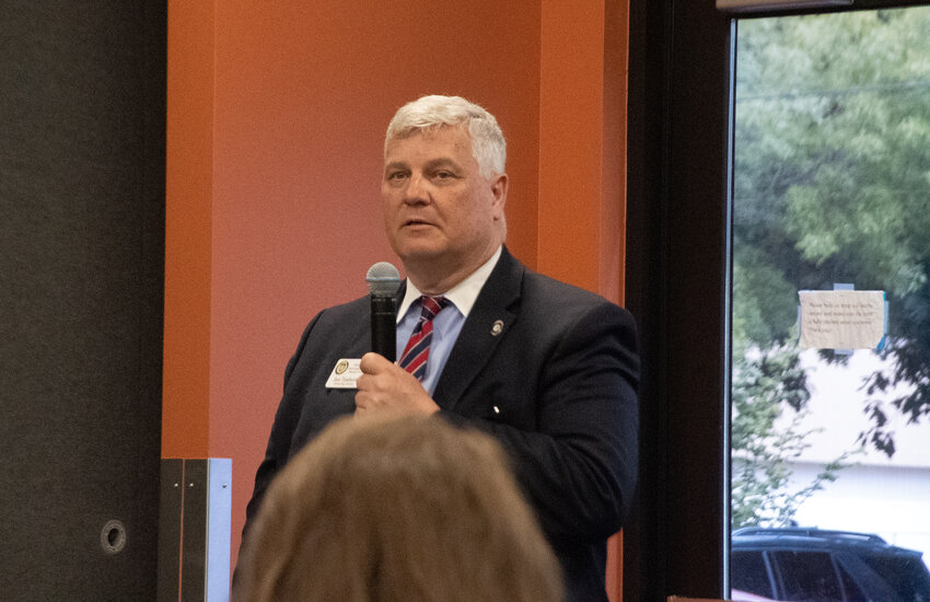 Prosecutor Jon Tunheim of the Thurston County Prosecuting Attorney&rsquo;s Office speaks during the Commons dashboard launch at South Puget Sound Community College on Tuesday, June 24.