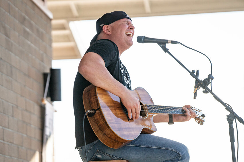 Tenino native Adam Craig sings during a performance at the Stone City Event Center on Friday, July 11.
