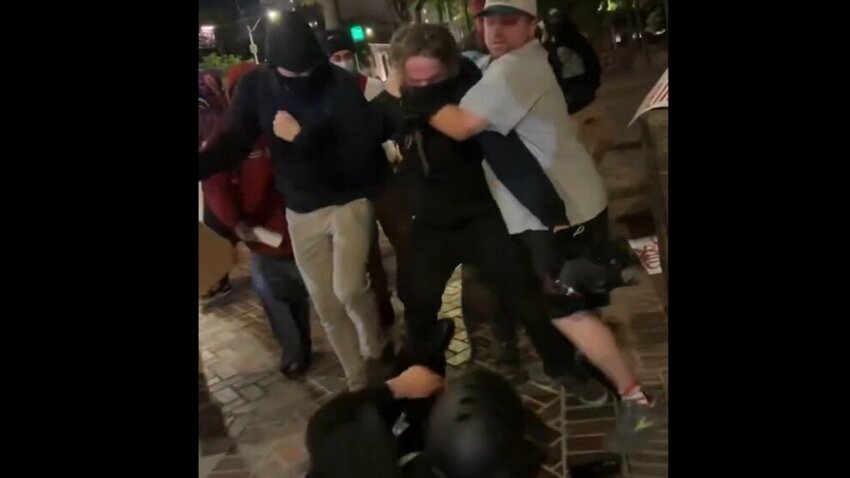 June 14 attack on Cam Higby | Screenshot from X post by Higby