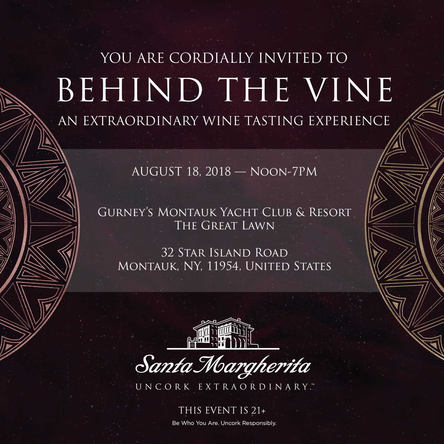 Santa Margherita Hosts Behind the Vine Tasting Experience in Montauk