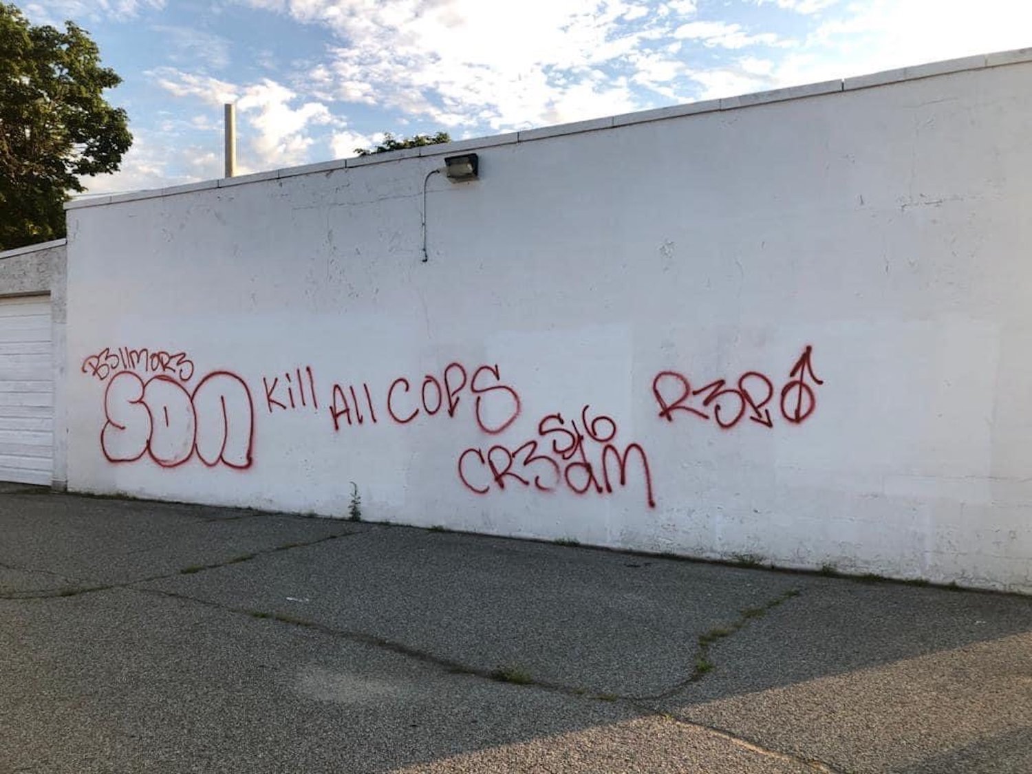 Officials condemn anti-police graffiti in North Bellmore | Herald ...