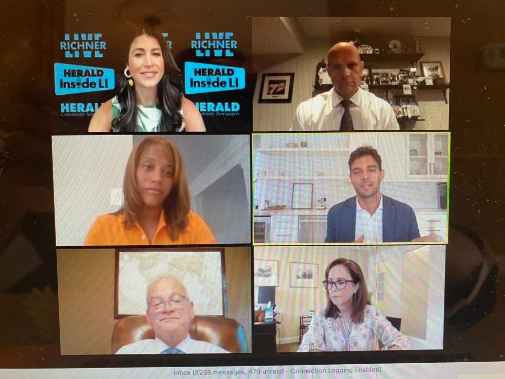 Five real estate experts discussed the changes in the market and how to navigate it as a buyer and seller during a virtual Inside LI panel moderated by host Skye Ostreicher.