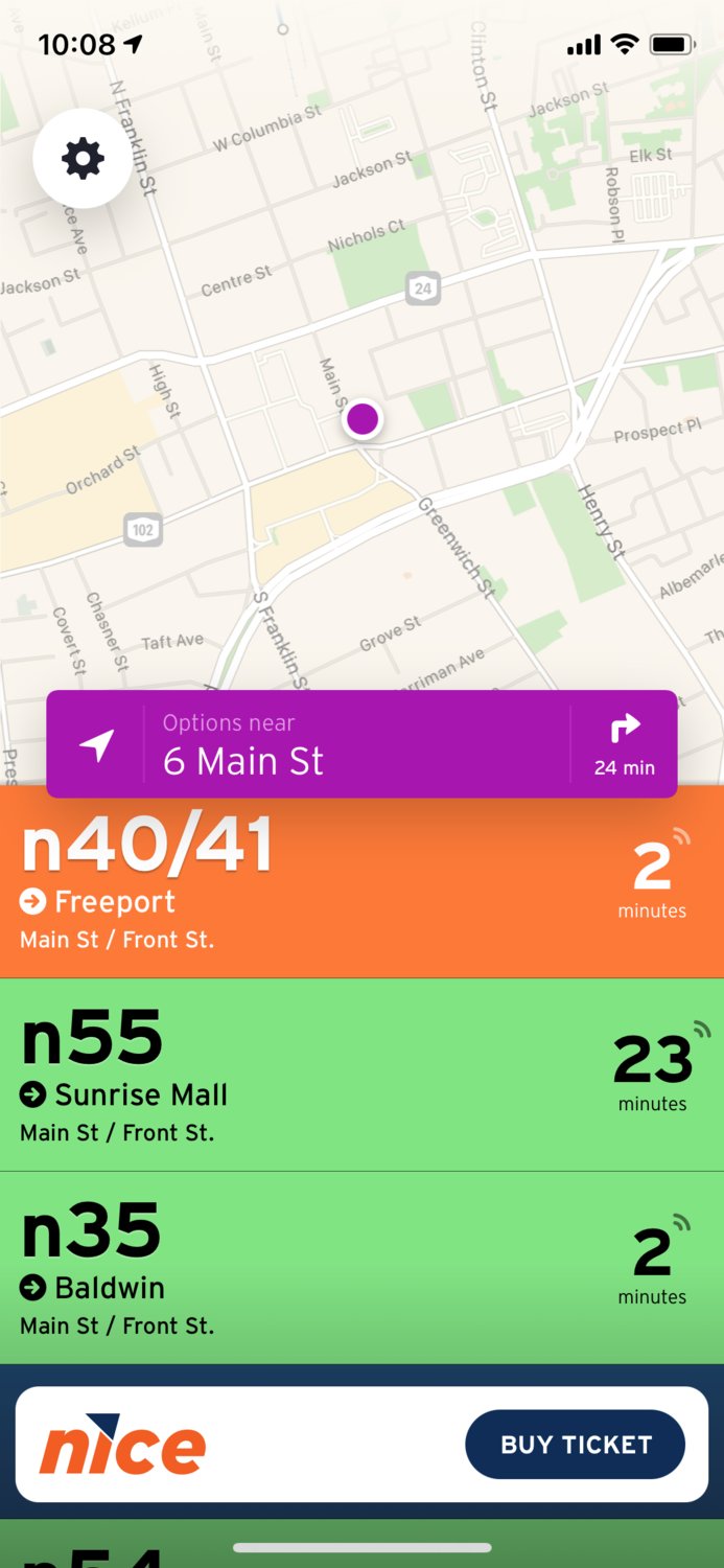 With NICE Bus’s Transit app, riders can now buy tickets directly to their phones.