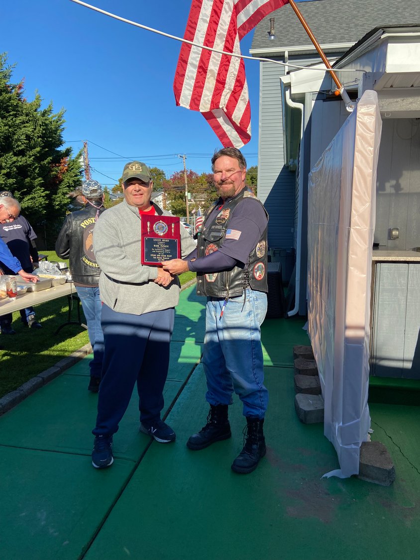 Mark Papagni was the American Legion Member of the Year.