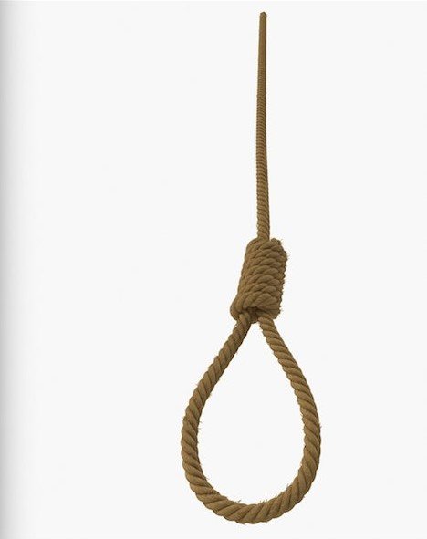 A noose, similar to this one, has been found twice in the past three months at the work site shared by National Grid and PSEG Long Island in Hewlett.