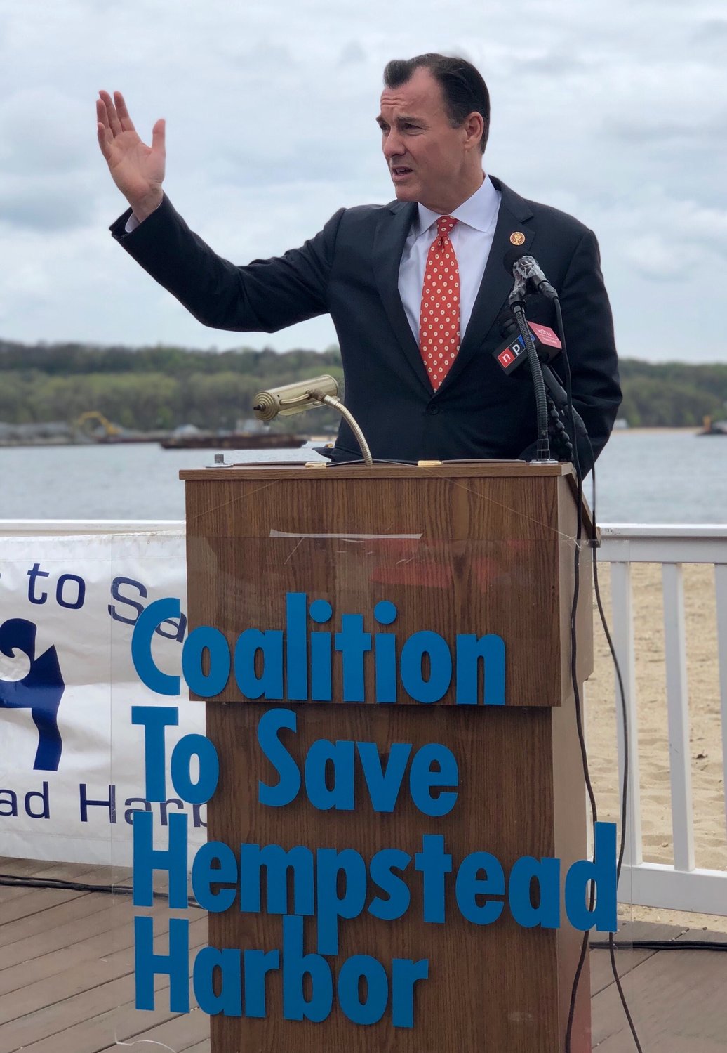 On Tuesday, U.S. Rep Tom Suozzi announced new federal funding to help protect the Long Island Sound and Hempstead Harbor.