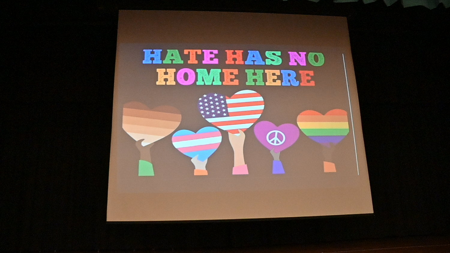 An image from the No Place for Hate presentation.