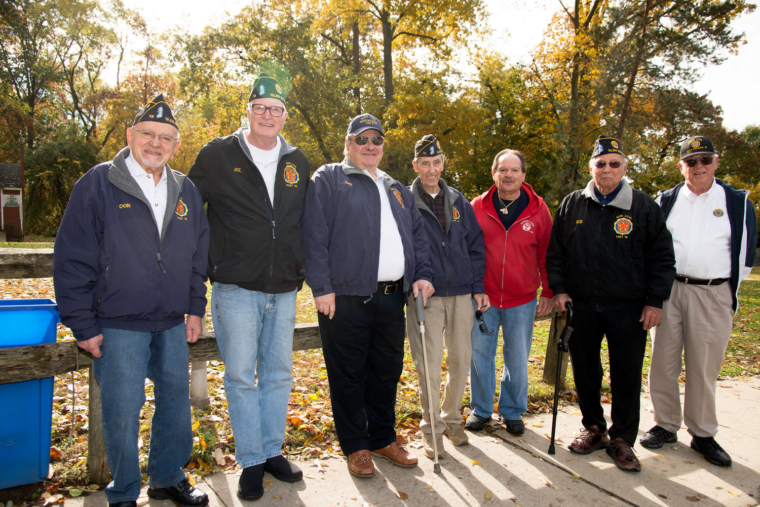 Members of the Glen Cove American Legion Post 76 attended the memorial service for Richard Doster, who served in the Korean War.