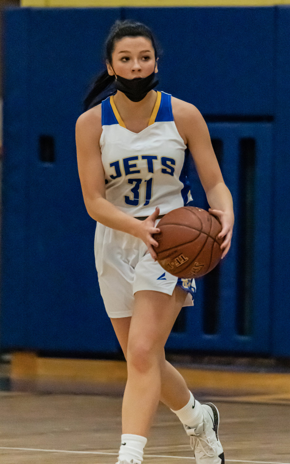 Senior Lindsay Solenski poured in 20 points on Dec. 21 to help East Meadow defeat Westbury, 64-48, in a Conference AA-II game.