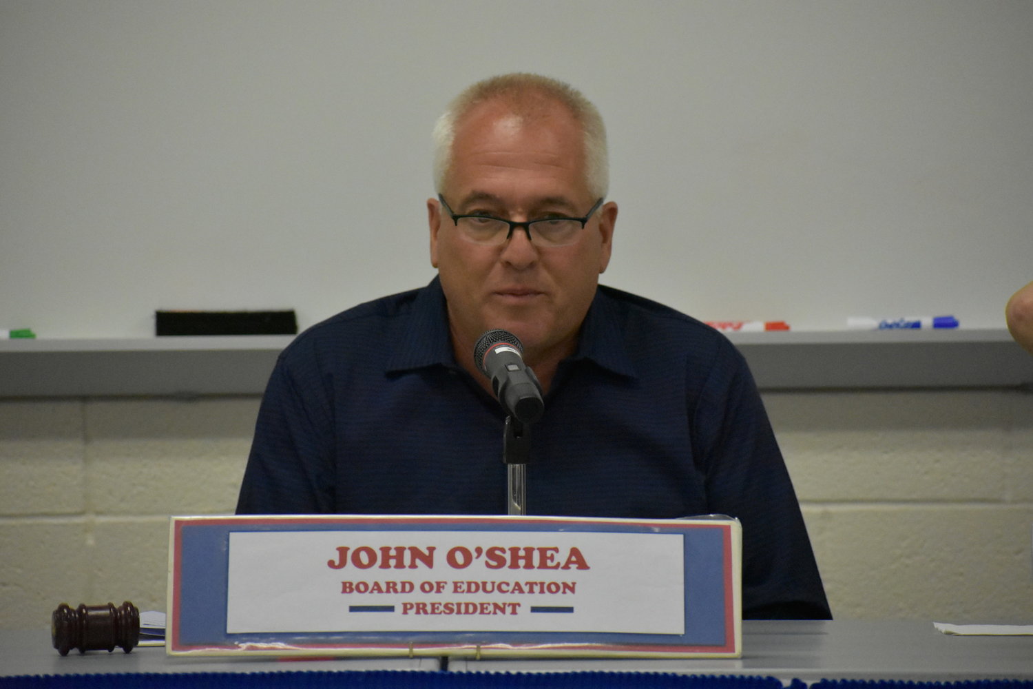 Rockville Centre Board of Education President John O’Shea did not say whether the district would vote on whether to lift the mask mandate for students.