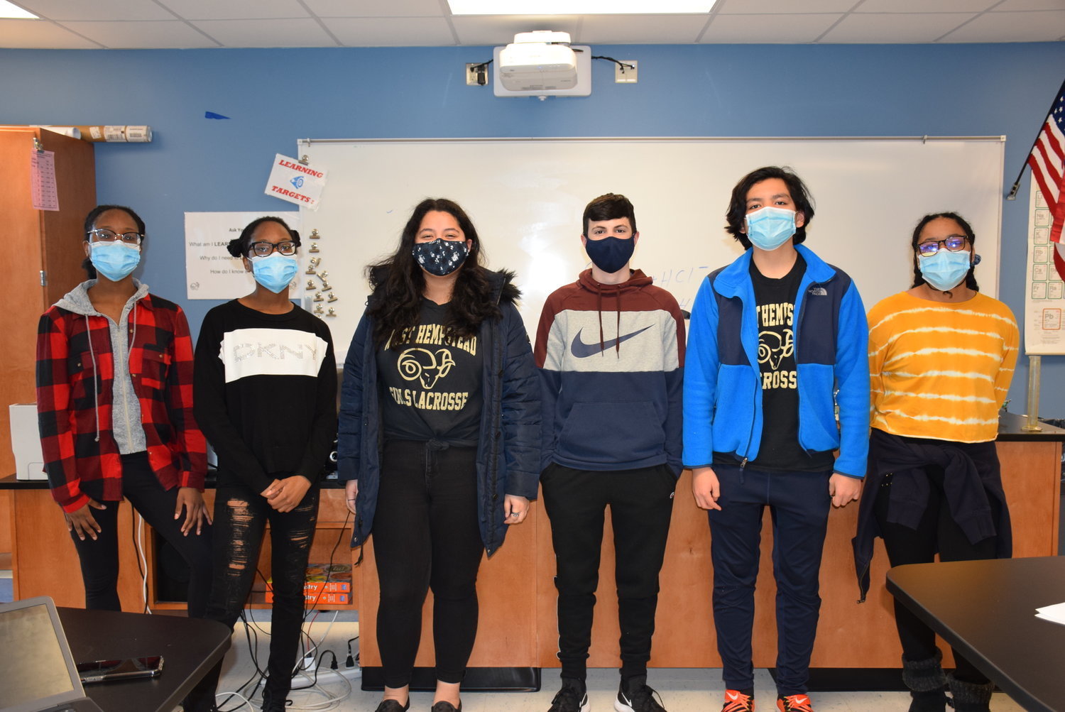 Students in schools across the Elmont Union Free School District are required to wear masks in school buildings.