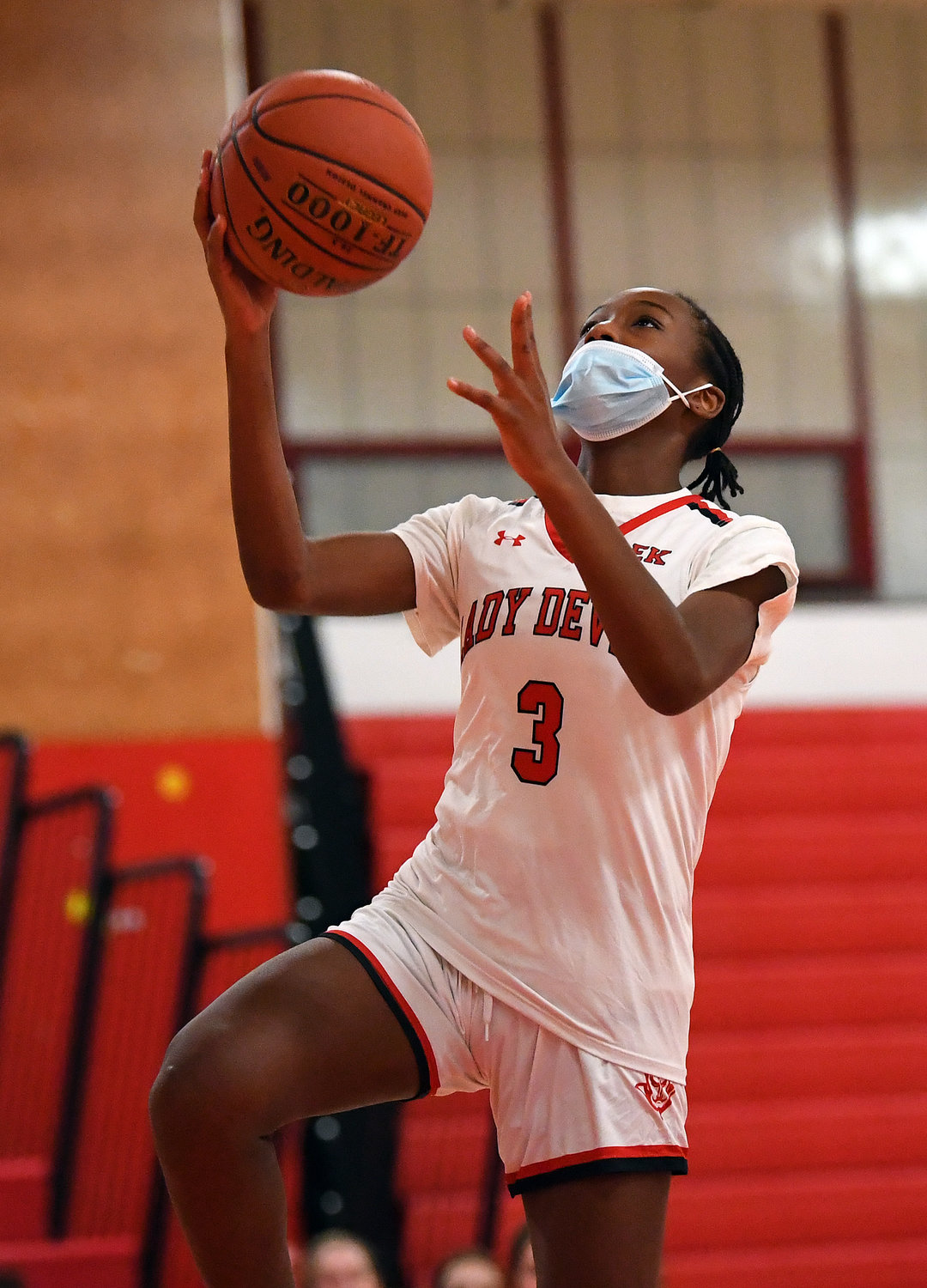 Sophomore Ania Crocker is averaging double digits in points for the Red Devils, who split their first four games against Conference AA-1 rivals.