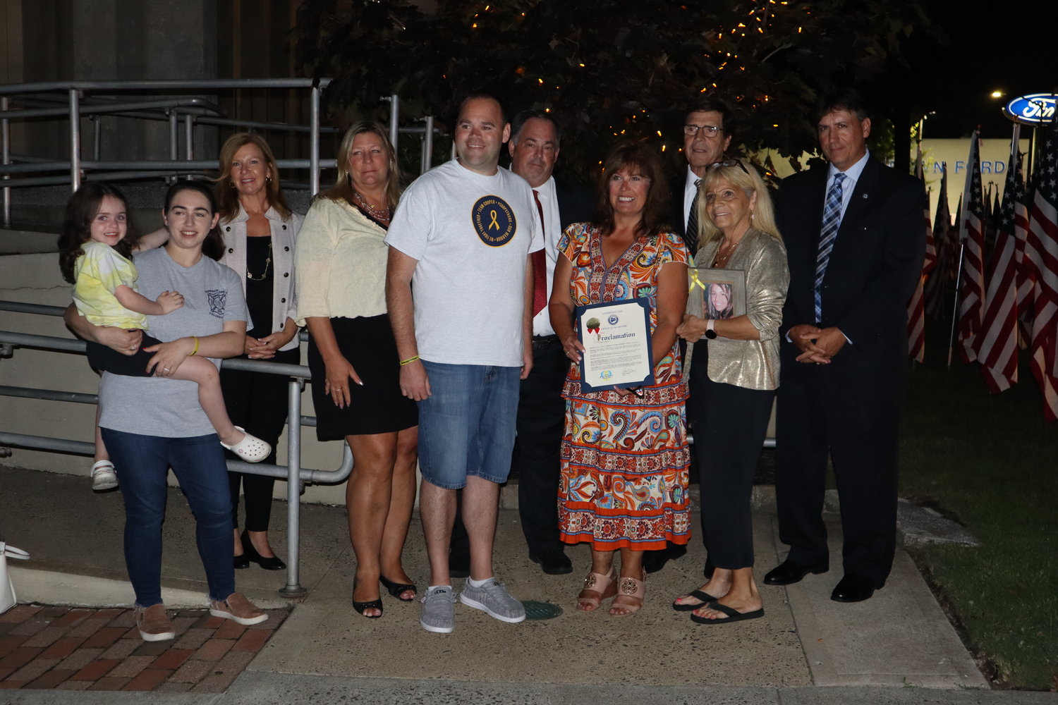 Lynbrook ‘Lights it up Gold’ for Mary Herald Community Newspapers