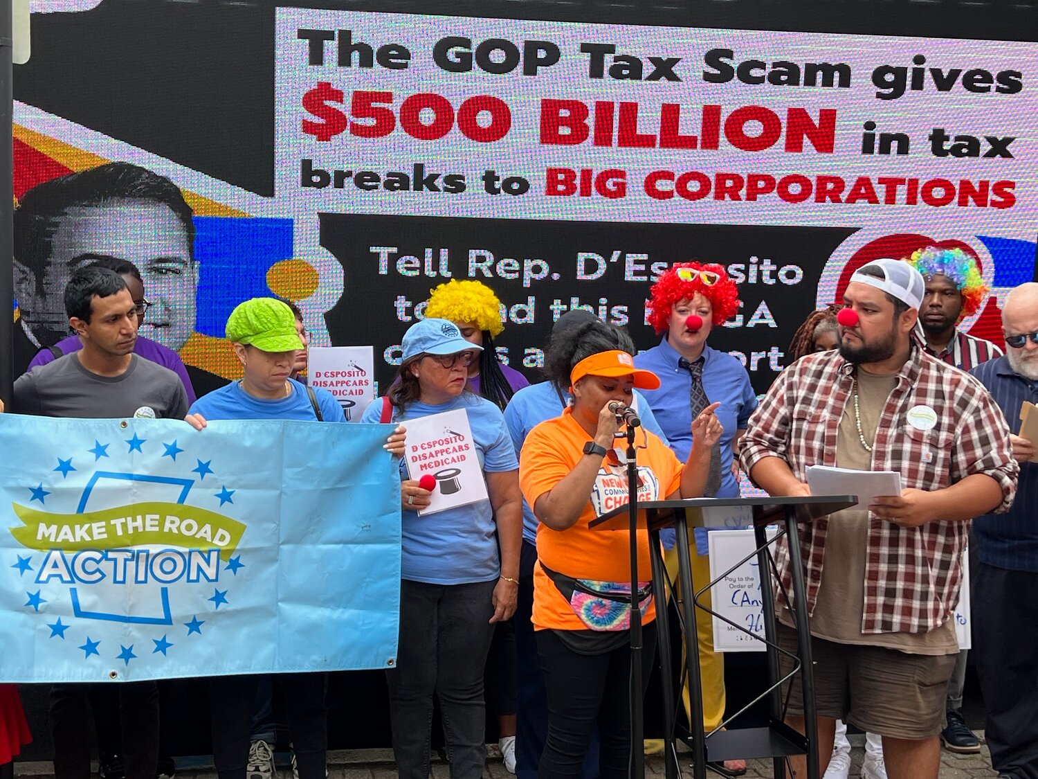Why was this protest held in front of D'Esposito's office? | Herald Community Newspapers - Vimarsana News