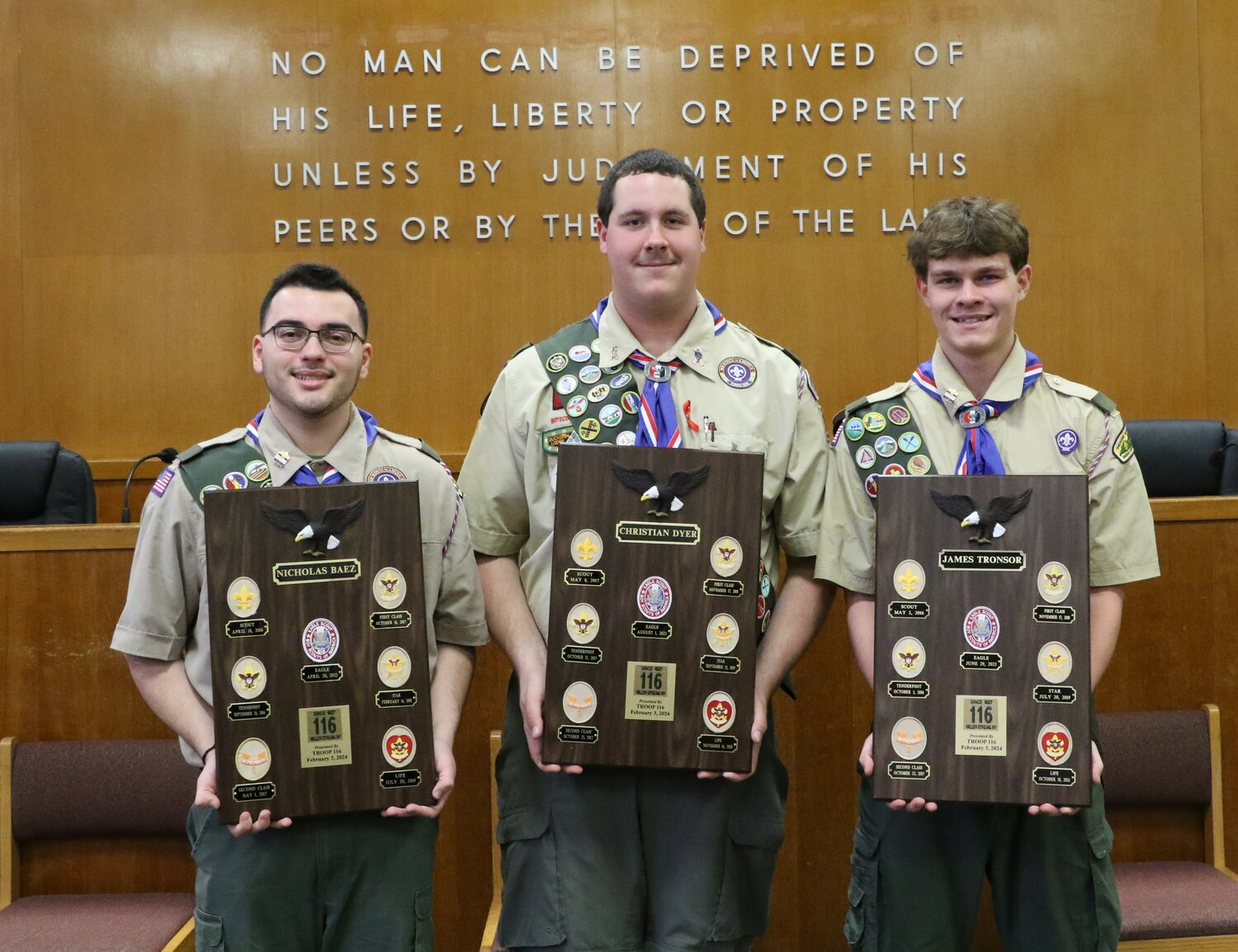 Meet the Valley Stream Troop 116 Eagle Scouts honored at Village Hall