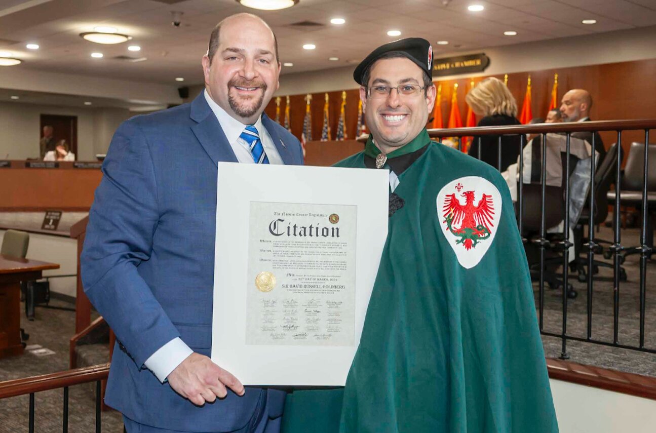 David Goldberg, social studies teacher at Calhoun High School, knighted ...