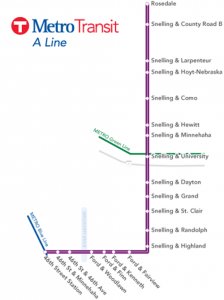 A Line routeline