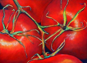 Tomato on the Vine #2 by Calvin deRuyter