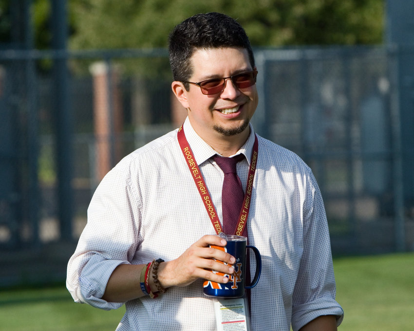 Principal Christian Ledesma said, &ldquo;We&rsquo;ll be creating the welcoming environment we stake our vision on. I come from an academic coaching background in literacy. I believe that we can always do better. There&rsquo;s always room for improvement.&rdquo; (Photo by Margie O&rsquo;Loughlin)