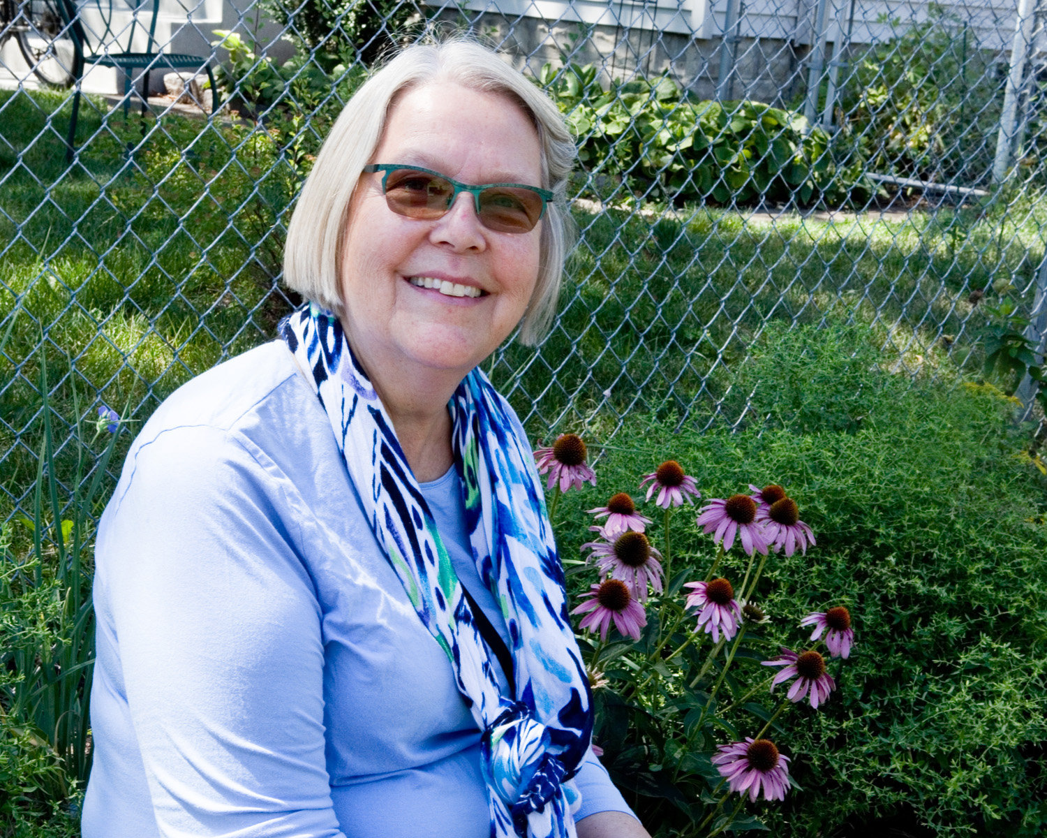 Linda Kjerland was a Garden for Wildlife mentee in her first year of developing a backyard habitat for wildlife. (Photo by Margie O’Loughlin)