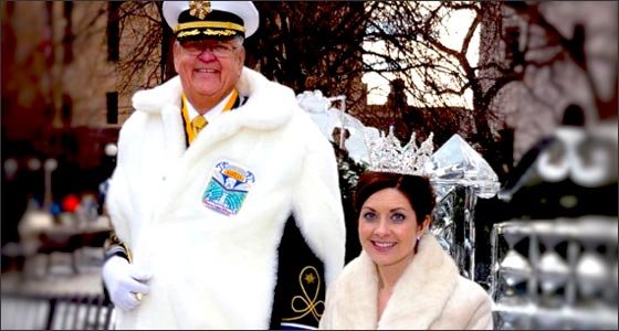 Helping youth between the ages of 14 and 20 to succeed is the mission Ted Natus, recently crowned King Boreas LXXVII at the St. Paul Winter Carnival, hopes to work on during his year-long reign. Above, Natus is pictured with Queen of the Snows Melissa Hoffbeck.