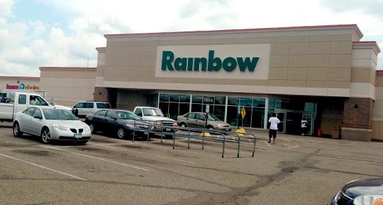 For the last few months, the fate of Rainbow Foods in the Midway Center was questionable. But, after a sale, and short closure, Rainbow remains open under its new owner SuperValu. (Photo by Tim Nelson)