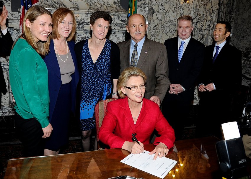 Gov. Chris Gregoire is pictured in 2012.