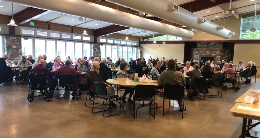 Battle Ground Senior Citizens hosts a monthly luncheon at the Battle Ground Community Center.