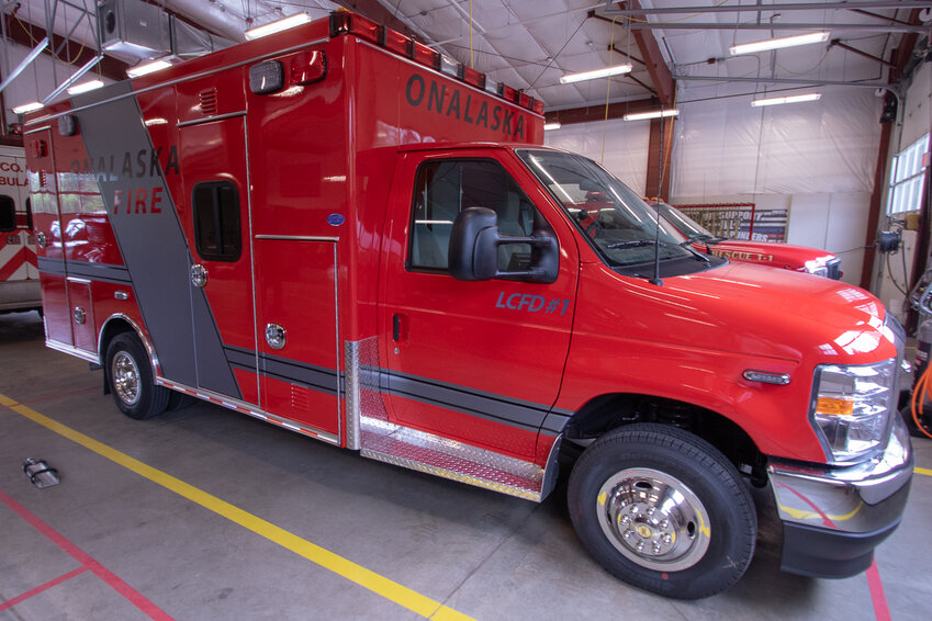 Lewis County Fire District 1's newly refurbished ambulance is parked in the fire station on June 16 after receiving a new chassis.