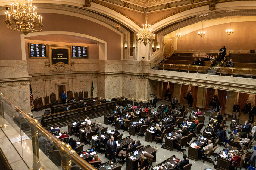 Inside the House on the last day of the 2024 Legislature at the state Capitol on Thursday, March 7.