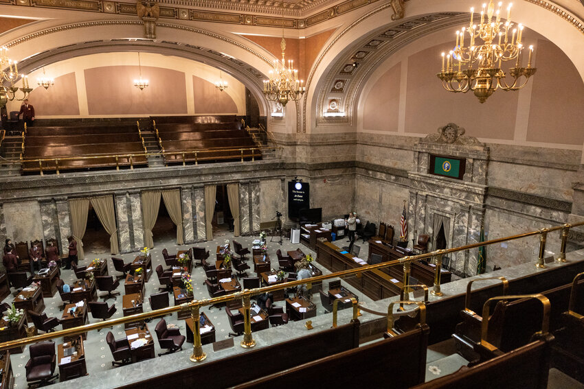 Inside the Senate on the last day of the 2024 Legislature at the state Capitol on Thursday, March 7, 2024.