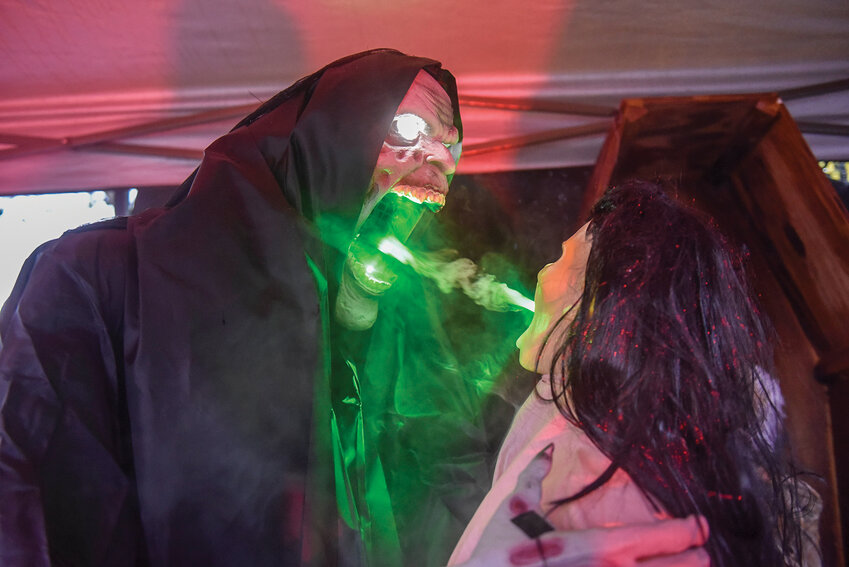 Every Halloween, La Center Mayor Tom Strobehn hosts a haunted maze for trick-or-treaters as part of a family tradition. The mayor said the "soul sucker&rdquo; which uses fog and lights to &ldquo;capture the souls of the living,&rdquo; is the maze's most terrifying feature.