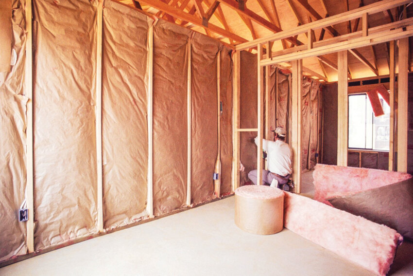 Spray foam can fill in cracks and gaps left in an attic or crawl space, sealing air leaks.