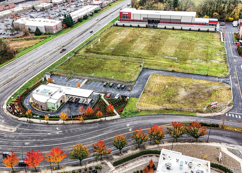 The remaining lots at the Scotton Landing mixed-use development in Battle Ground may soon be host to a Tractor Supply farm store and IHOP and SuperChix restaurants. Currently, in the five easternmost lots, Columbia Credit Union is located at the bottom left corner of the site while Tractor Supply would take lots C4 and C5 just north of the Principal RV and Self Storage site, and the dual-restaurant building would be constructed just west of Columbia Credit Union.