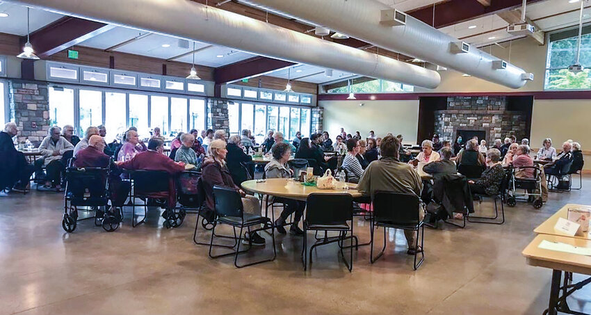 Seniors gather at the Battle Ground Senior Center for a "Lunch and Learn" event, where local experts share valuable information on staying safe from scams. The event is held on Wednesdays, 11:30 a.m. to 1:30 p.m. at the Battle Ground Senior Center, 116 NE Third Ave., Battle Ground.
