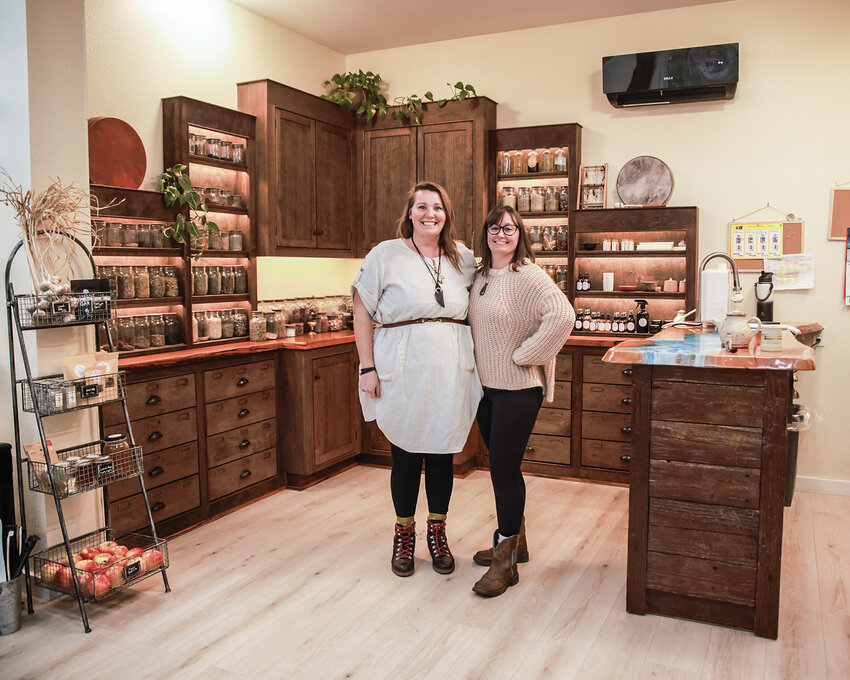 Natalie Olson, left, and Heather Croteau, founders and owners of the North County Wellness Collective in Amboy, want to offer a natural, holistic approach to health and wellness in the rural community.