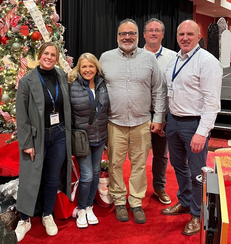 From left, Hockinson School District board members Kat Stupka, Teresa VanNatta, Gordon Smith, Patrick Carter and Superintendent Steve Marshall received the Washington State Director&rsquo;s Association 2024 Board of Distinction award for effective governance.