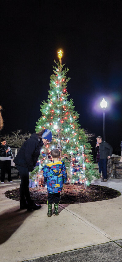 Families gathered to celebrate Christmas and witness Battle Ground&rsquo;s annual holiday tree lighting on Friday, Dec. 6, at the Battle Ground Community Center.